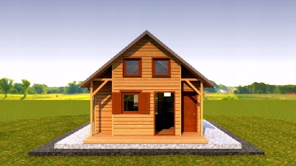Domek Drewniany Letniskowy Całoroczny 4m/5m 20mm 2